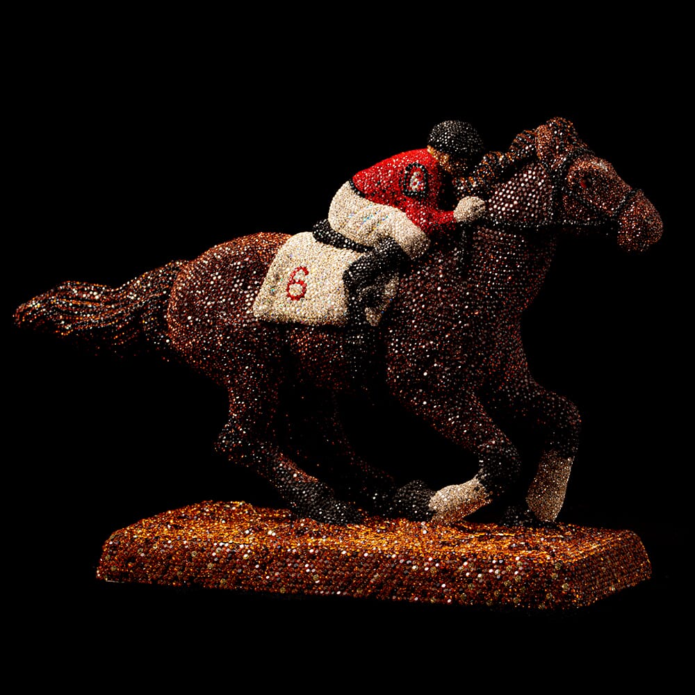 Race Horse Inlaid With Colored Lobes 12/25/36