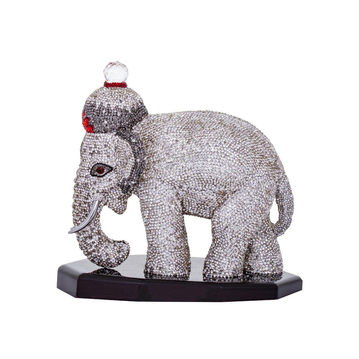 Elephant - Small -Silver - Asfour Crystal