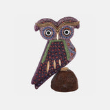 Asfour - Owl Inlaid With Colored Crystal Lobes