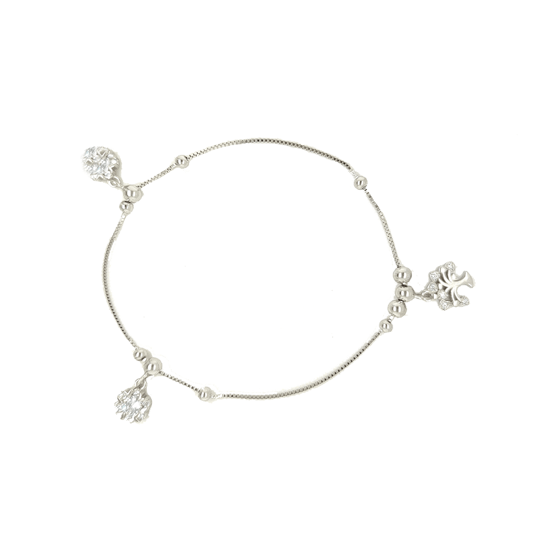 Asfour-Crystal-Sterling-Silver-925-Tree-Anklet-Silver