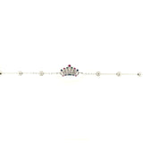 Asfour-Crystal-Sterling-Silver-925-Colorful-Crown-Bracelet-Silver