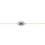Asfour-Crystal-Sterling-Silver-925-Colorful-Stars-Bracelet-Silver