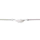 Asfour rounded Zircon Stone 925 Silver Chain-Bracelet - B1911
