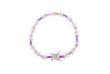 Asfour Tennis Bracelet Inlaid With Multi Color Marquise Stones In 925 Sterling Silver BR0470-K