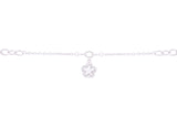 Asfour 925 Sterling Silver Chain Bracelet With Sea Star Design BR0474