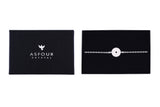 Asfour 925 Sterling Silver Bracelet Inlaid With Round Zircon Stones BR0482