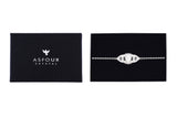 Asfour Chain Bracelet With Decorative Pear Design In 925 Sterling Silver BR0500-W
