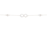 Asfour Chain Bracelet With Infinity Design In 925 Sterling Silver BR0502