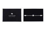 Asfour Chain Bracelet Inlaid With Zircon Stones In 925 Sterling Silver BR0506