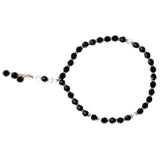 Black Rosary Crystals With Gold Separator