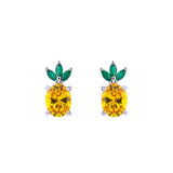 Earring E1265 - 925 Sterling Silver - Asfour Crystal