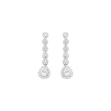 Earring E1385 - 925 Sterling Silver - Asfour Crystal