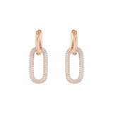 Earring E1405-R - 925 Sterling Silver - Asfour Crystal