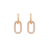 Earring E1425-R - 925 Sterling Silver - Asfour Crystal