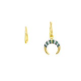 Earring E1429-G - 925 Sterling Silver - Asfour Crystal