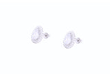 Asfour Stud Earrings with a zircon Stone