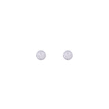 Asfour Crystal 925 Sterling Silver Stud Earring With Cluster Design