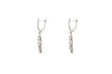 Asfour Crystal Clips Earrings With Art Deco Design In 925 Sterling Silver ER0435