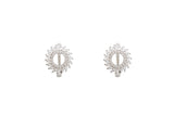 Asfour Clips Earrings With Round Design