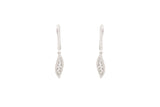 Asfour Crystal Clips Earrings With Art Deco Design In 925 Sterling Silver ER0445