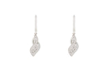 Asfour Crystal Drop Earrings With Decorative Design In 925 Sterling Silver ER0463