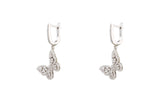 Asfour Drop Earrings With Butterfly Design