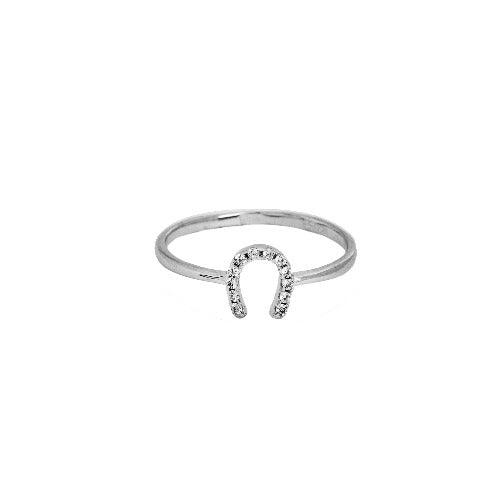 Ring R1072 - 925 Sterling Silver - Asfour Crystal