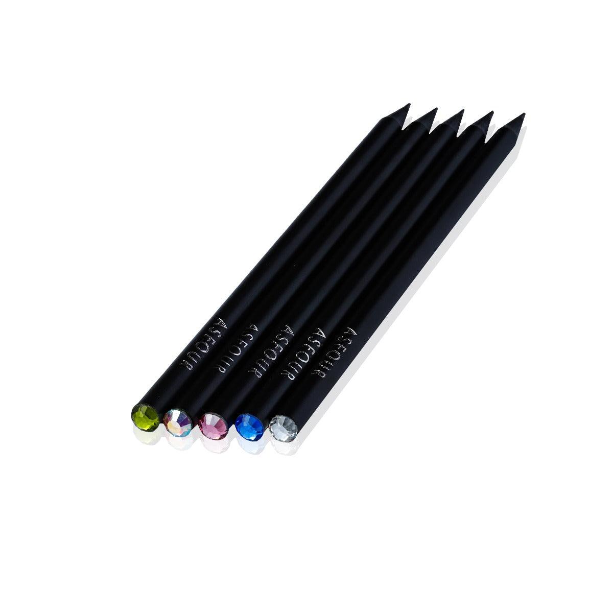Crystal Pencil - multi colors -Box of 5 pieces - Asfour Crystal