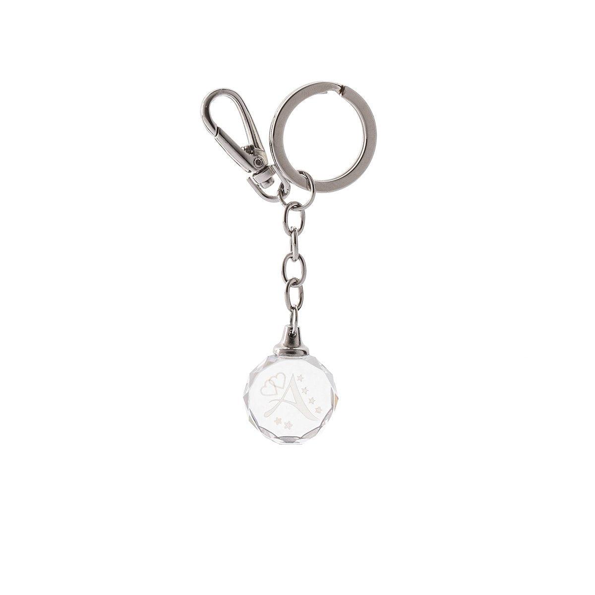 Keychain - Clear - Letter A 