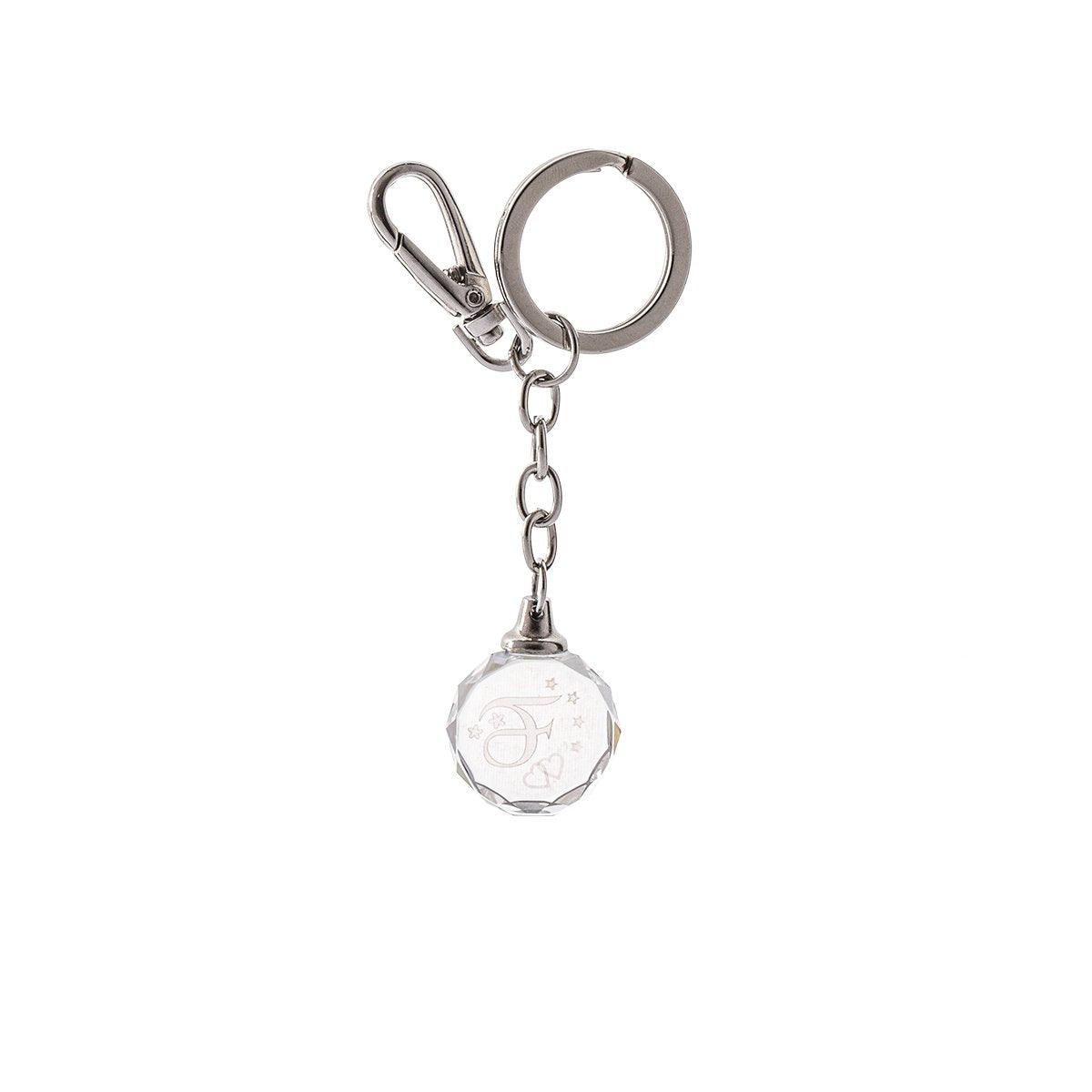 Keychain - Clear - Letter F 