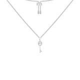 Necklace N1260 - 925 Sterling Silver - Asfour Crystal