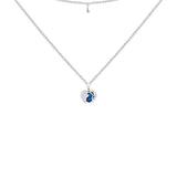 Necklace N1125 - 925 Sterling Silver - Asfour Crystal