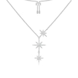 Necklace N1326 - 925 Sterling Silver - Asfour Crystal