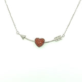 Necklace N1490 - 925 Sterling Silver - Asfour Crystal