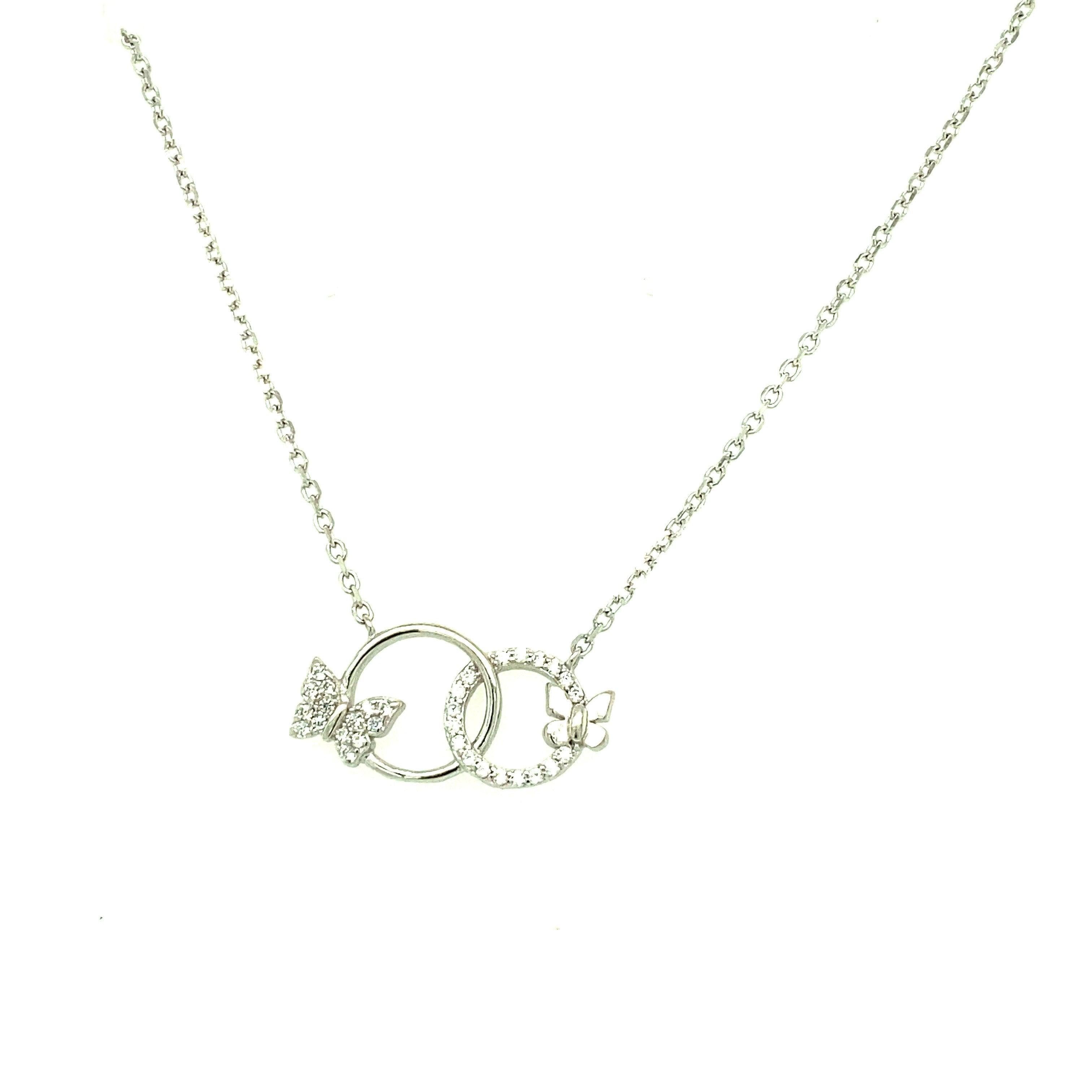 Necklace N1604 - 925 Sterling Silver - Asfour Crystal