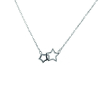 Asfour-Crystal-Sterling-Silver-925-Divergent-Silver-and-Clove-Stars-Necklace-Silver