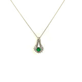 Asfour-Crystal-Sterling-Silver-925-Flower-with-Transparent-Cloves-and-a-Green-Clove-Center-Necklace-Silver