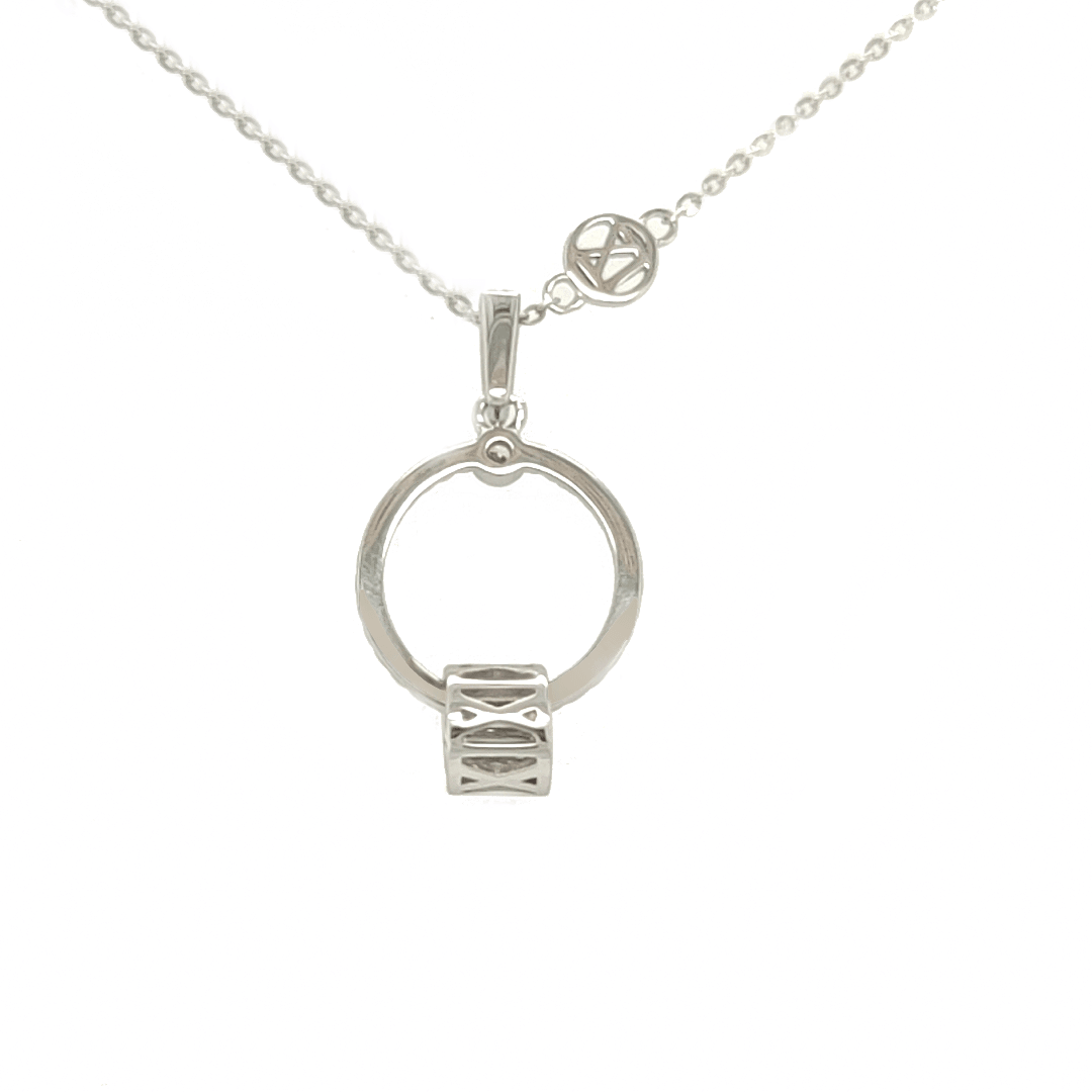 Asfour-Crystal-Sterling-Silver-925-Necklace-N1817