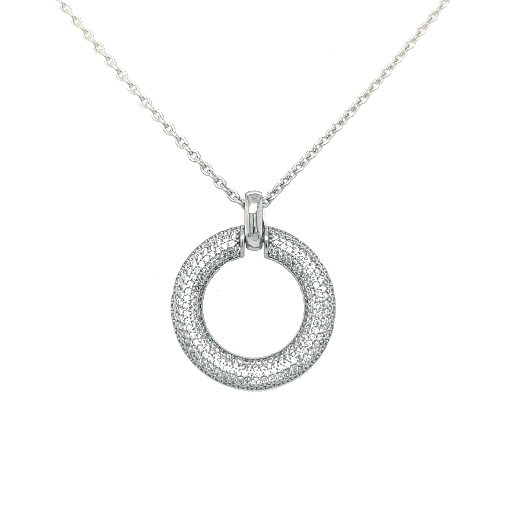 Asfour-Crystal-Sterling-Silver-925-Necklace-N1824