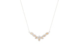 Asfour Crystal Chain Necklace Inlaid With Ligth Colorado Topaz Zircon In 925 Sterling Silver NA0007-LCT