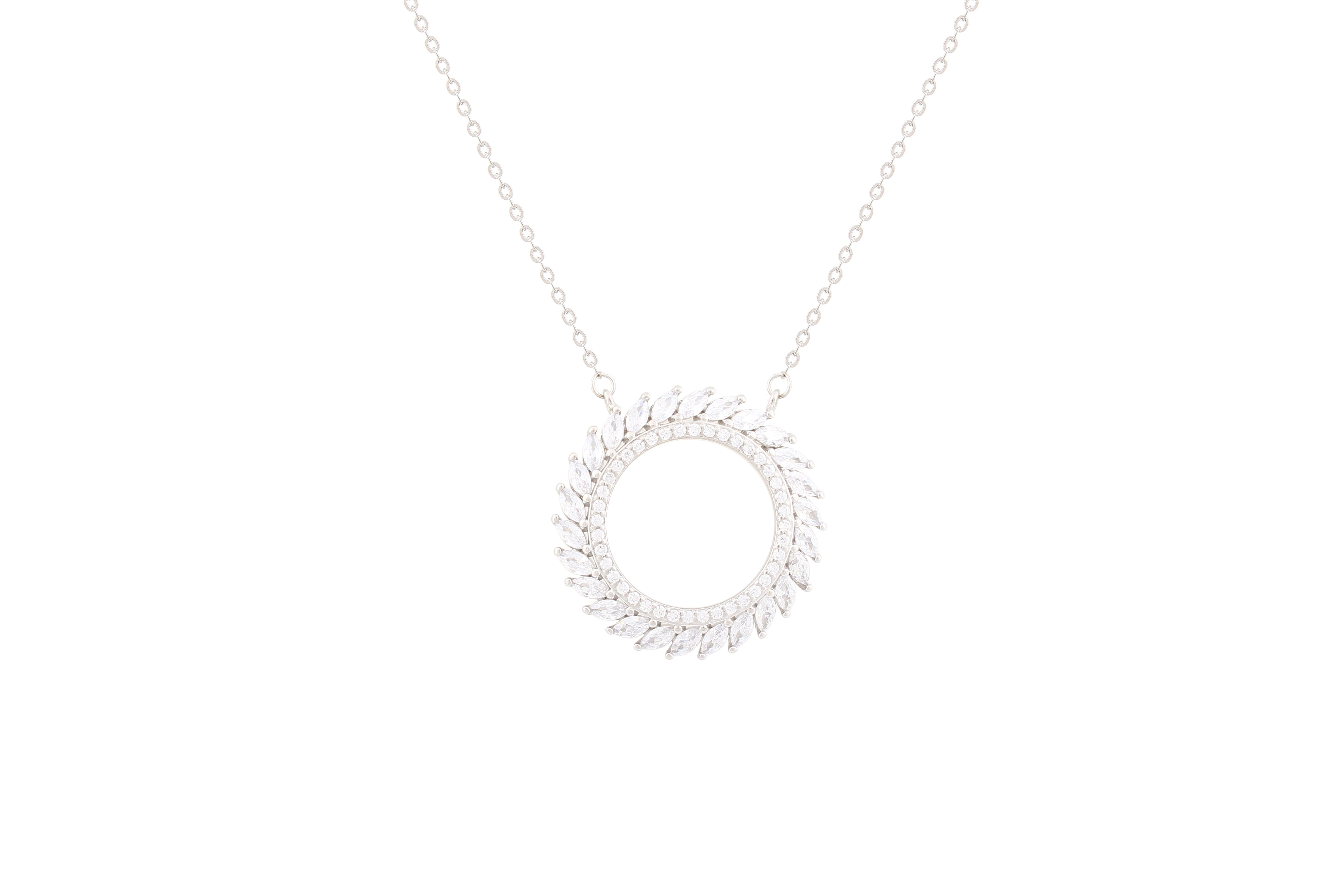 Asfour Chain Necklace With Circle Of Life Design