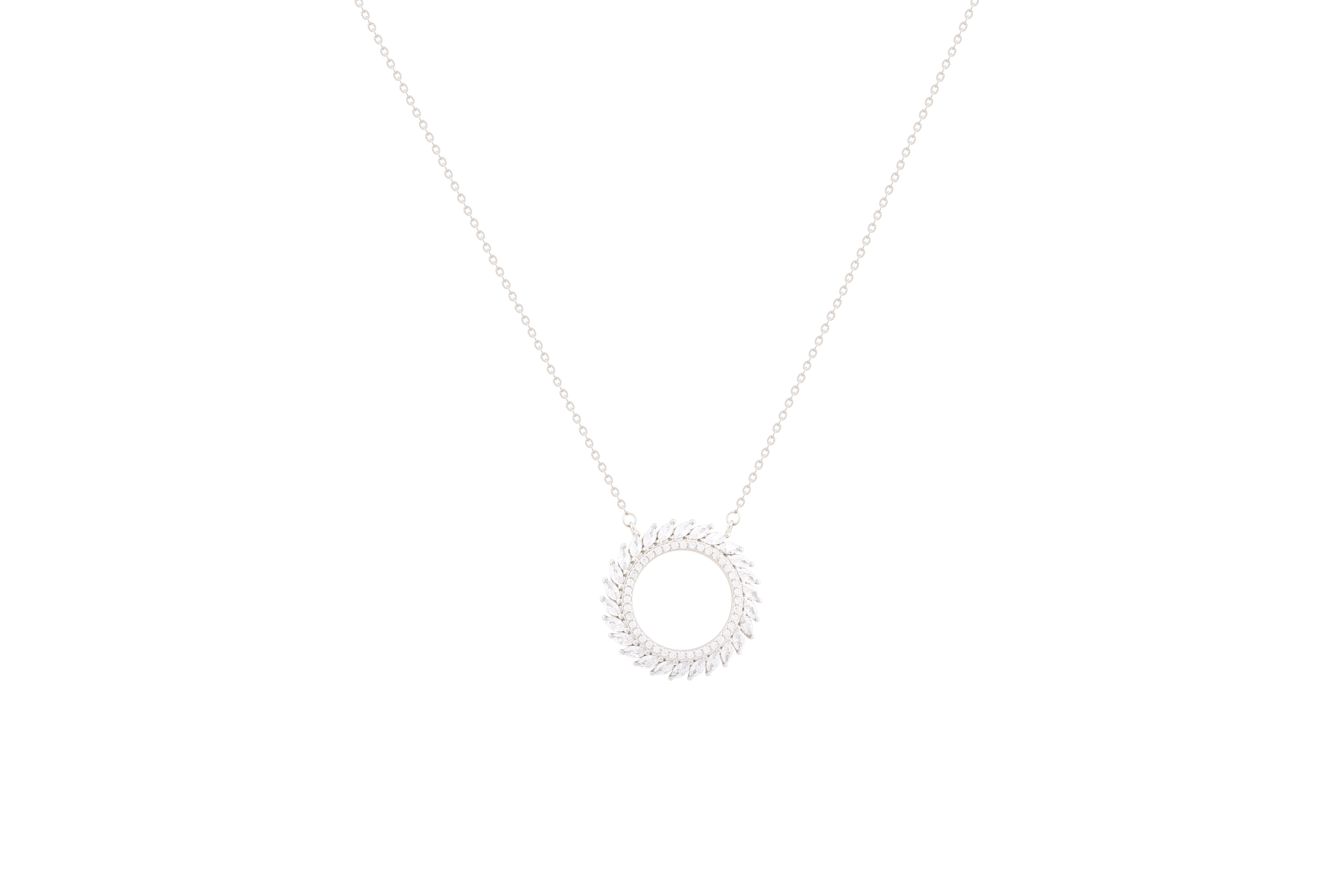 Asfour Chain Necklace With Circle Of Life Design