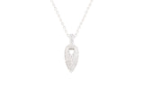 Asfour Crystal Chain Necklace With Arrow Head Design In 925 Sterling Silver NR0532