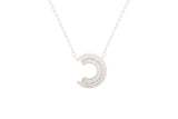 Asfour Chain Necklace With Arc Desing Pendant