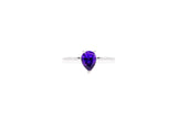 Asfour Drew Ring With Tenzanite Pear Design In 925 Sterling Silver RD0025-N5-9