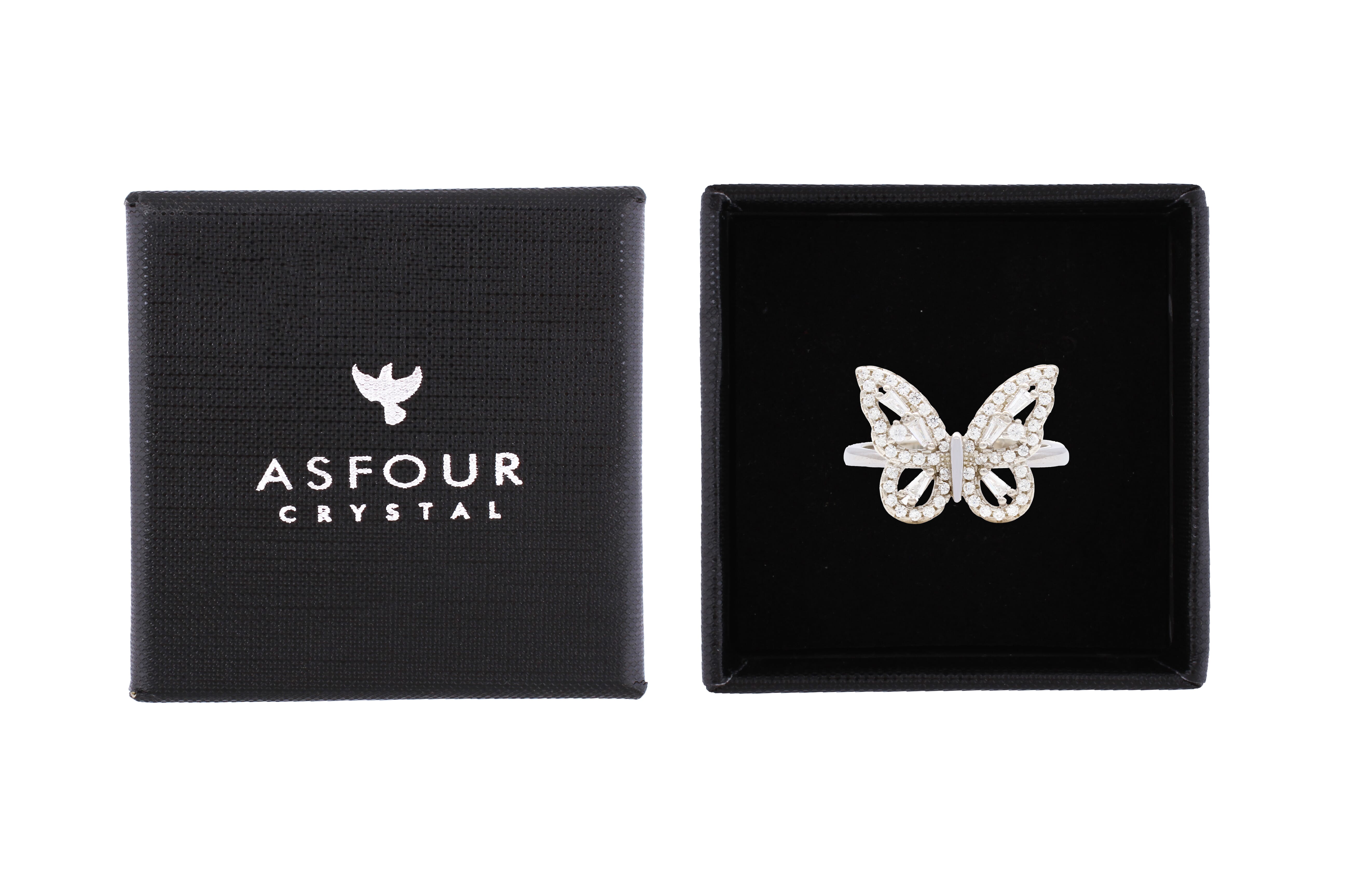 Asfour Fashion Ring With Butterfly Design In 925 Sterling Silver RR0322-7