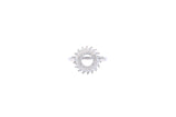 Asfour Halo Ring With Round Design Inlaid With Zircon In 925 Sterling Silver RR0325-7