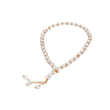 Rosary Medium Beads With Gold Separator Crystal