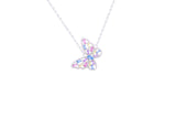 Asfour Jewelry Set With Multi Color Butterfly In 925 Sterling Silver SR0100-K