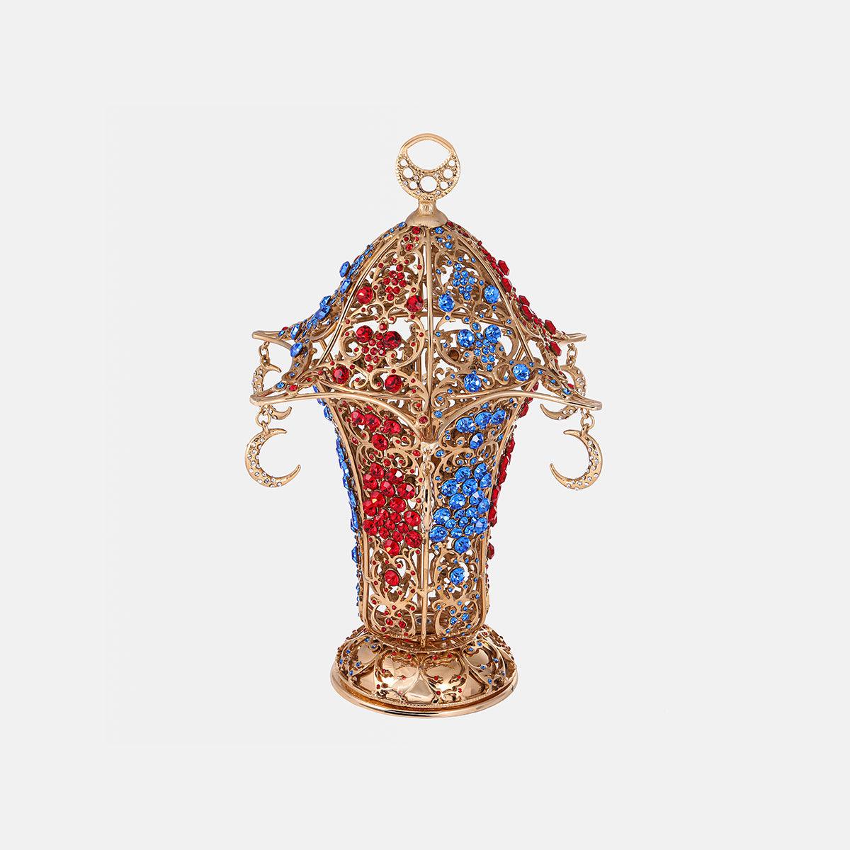 Ramadan Lantern - Multi-Colored - Crystal Studded - Large